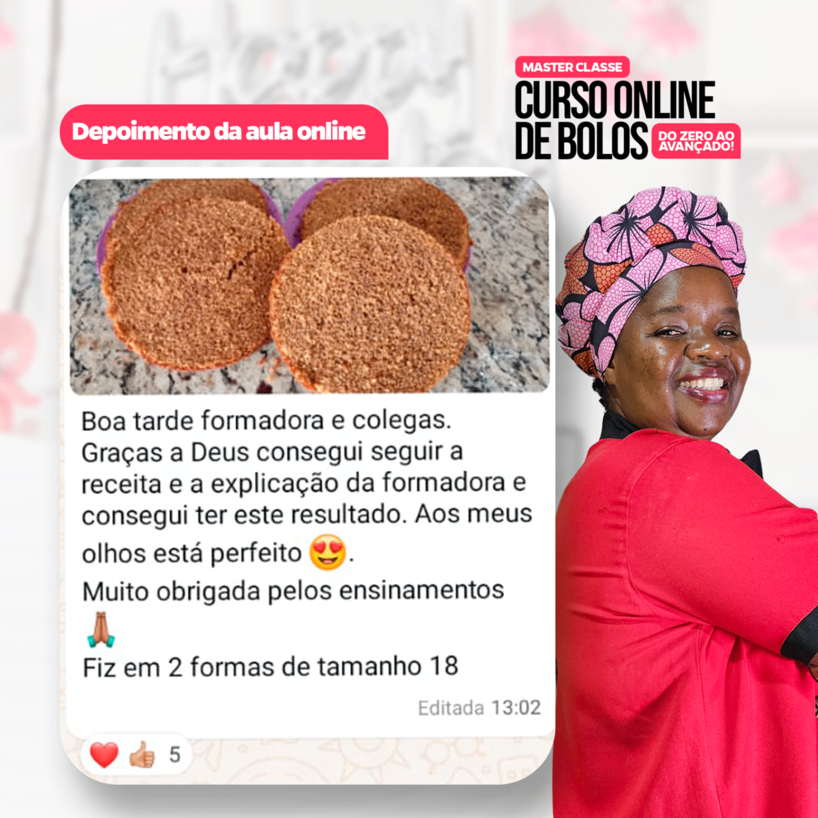 Depoimento de Depoimento da aula online